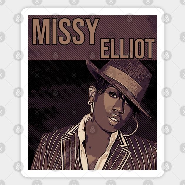 Missy Elliot // Old school Magnet by Degiab